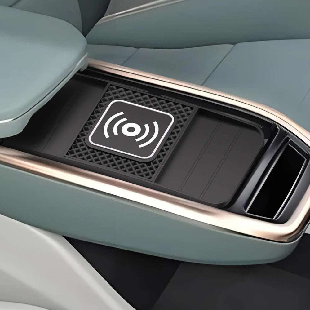 15W Fast Wireless Charging Pad | Non-Slip Car Storage Mat | USB & Type-C | Universal Phone Compatibility | Zonix Lifestyle