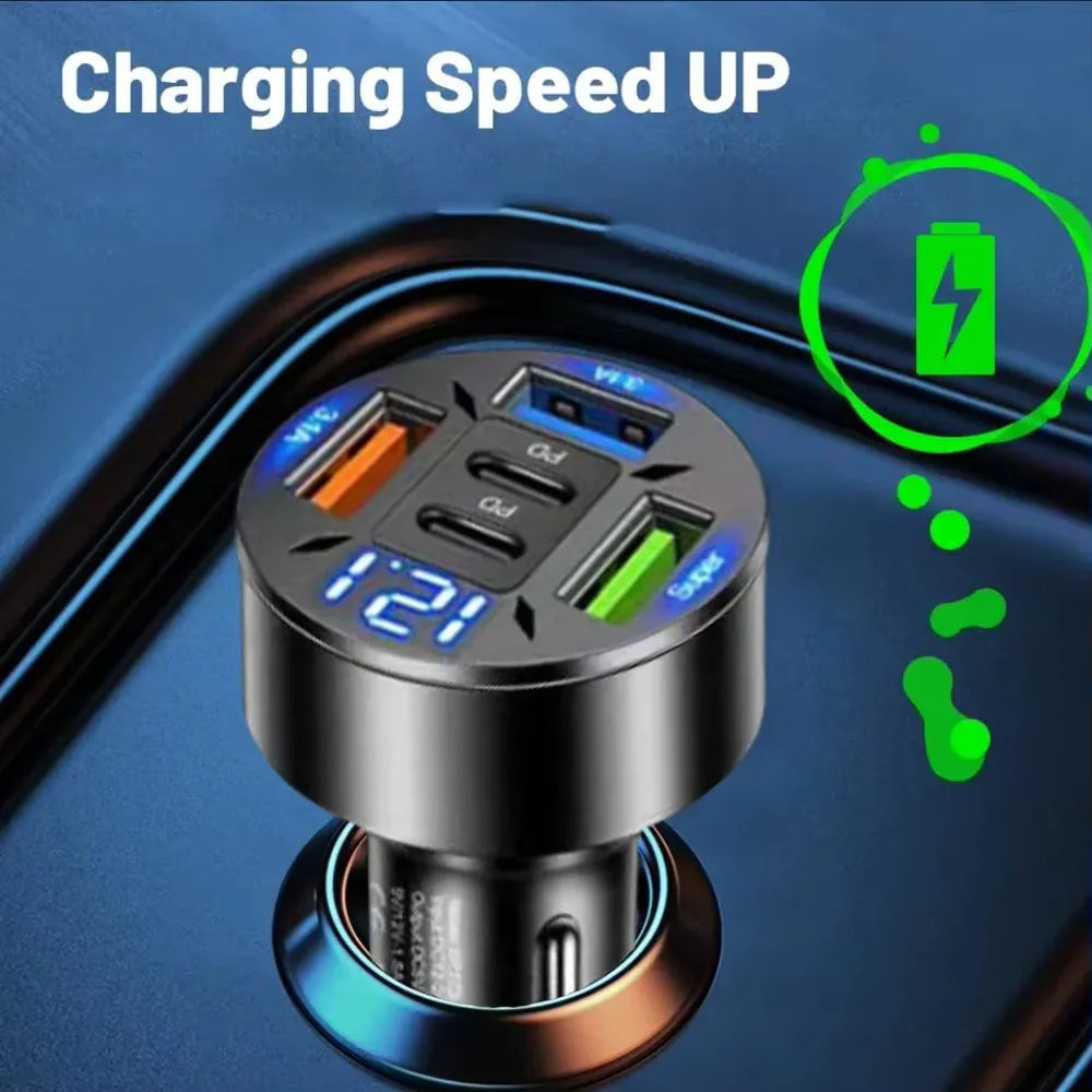 250W 5-Port Car Charger | Zonix Lifestyle