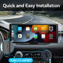 10.26" Portable CarPlay Screen | Wireless Apple CarPlay & Android Auto | Dash Cam | Touch Screen