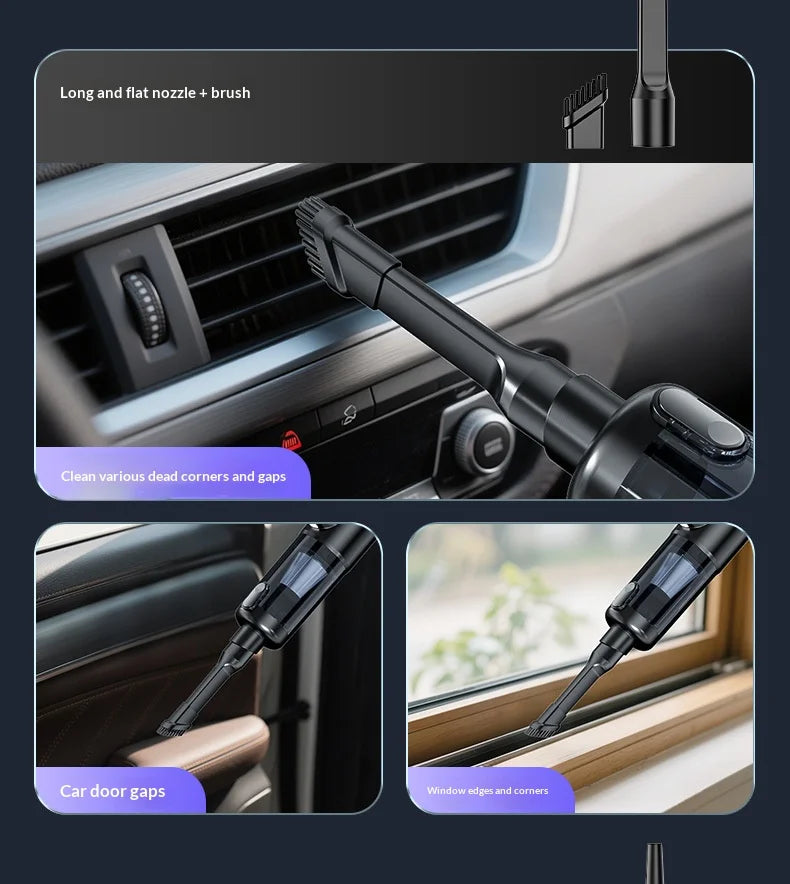 Wireless Car Vacuum Cleaner | One-Button Dust Dump | High Power Large Suction | Zonix Lifestyle