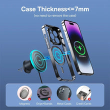Baseus Magnetic Wireless Car Charger & Phone Holder 15W Fast Charging with LED Light | Zonix Lifestyle