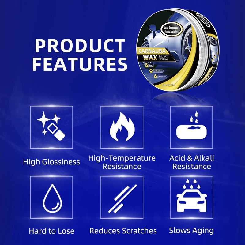 Crystal Plating Car Wax & Polish Set 210g | Deep Gloss Paint Protection | Zonix Lifestyle