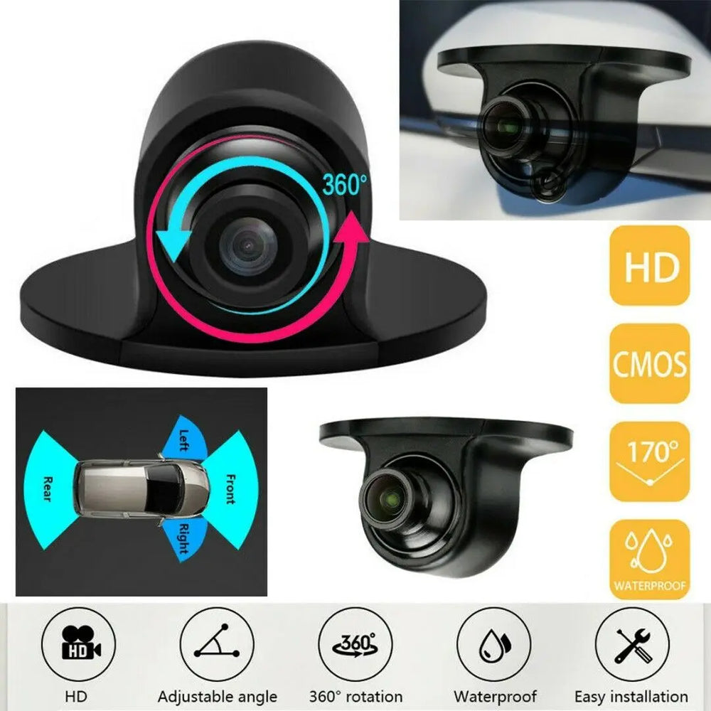 170° Wide Angle Car Camera | Front, Side & Rear View | IP68 Waterproof