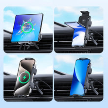 Universal Car Phone Holder with Wireless Charger | 15W Fast Charging | Electric Auto-Rotation | MagSafe | Zonix Lifestyle
