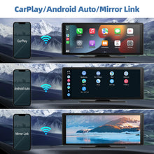 10.26" Portable CarPlay Screen | Wireless Apple CarPlay & Android Auto | Dash Cam | Touch Screen