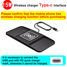 15W Fast Wireless Charging Pad | Non-Slip Car Storage Mat | USB & Type-C | Universal Phone Compatibility | Zonix Lifestyle