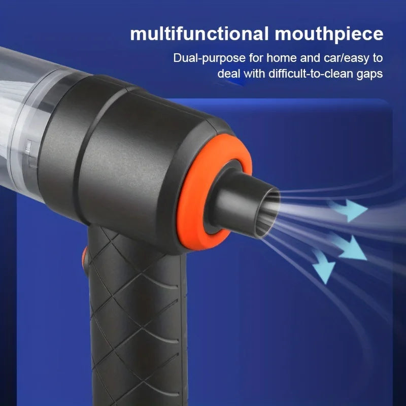 Car Mounted Wireless Vacuum Cleaner | Portable Handheld | Washable Filter | Blow & Suction | Zonix Lifestyle