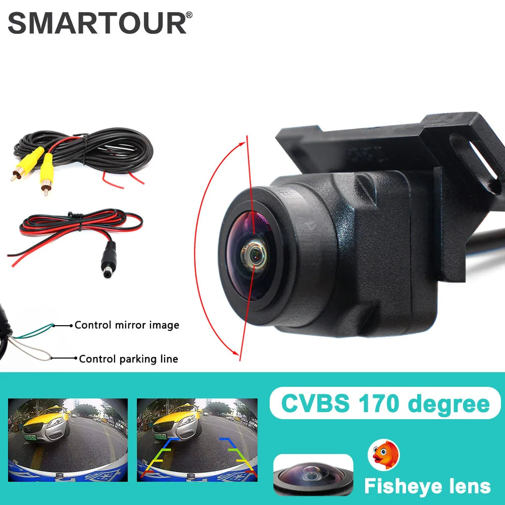 SMARTOUR HD Car Backup Camera - Night Vision, Fisheye Lens, Waterproof