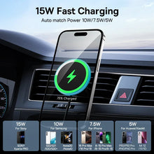 Baseus Magnetic Wireless Car Charger & Phone Holder 15W Fast Charging with LED Light | Zonix Lifestyle