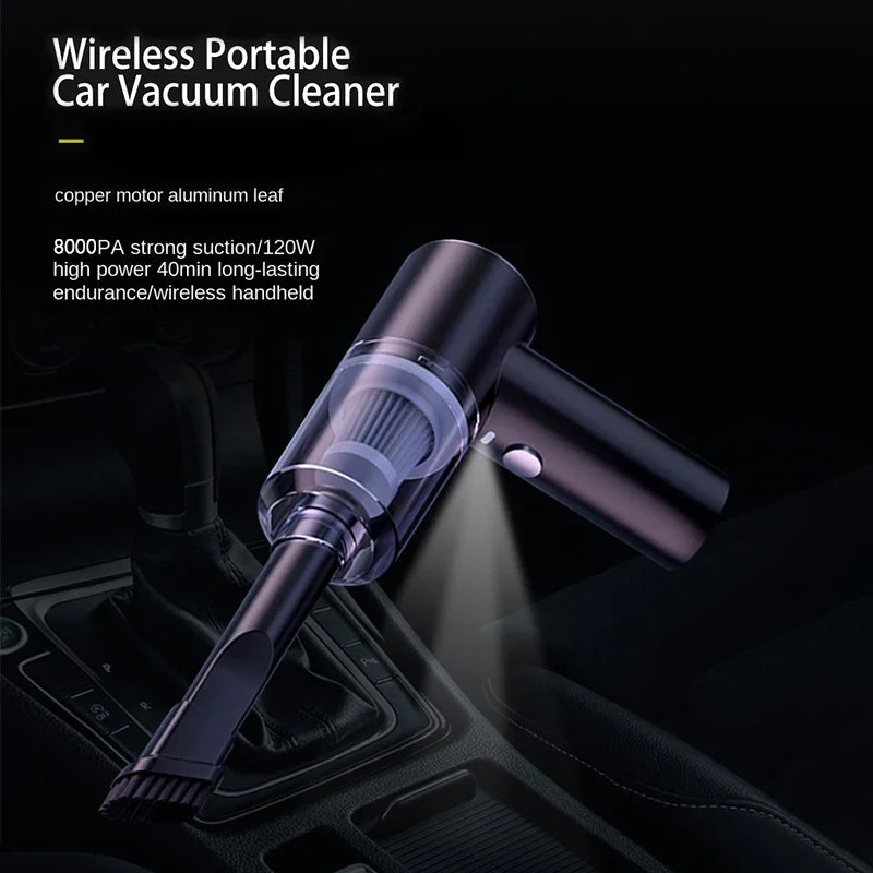 Wireless Car Vacuum Cleaner | Portable Handheld | 120W 5500Pa | Mini Cyclone | Zonix Lifestyle