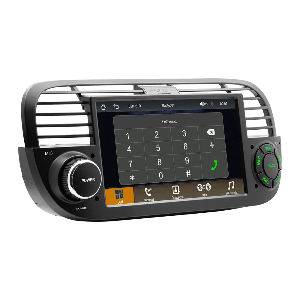 7-Inch CarPlay Car Radio for Fiat 500 & Abarth 2007-2015 | Wireless CarPlay & Android Auto | MP5 Player