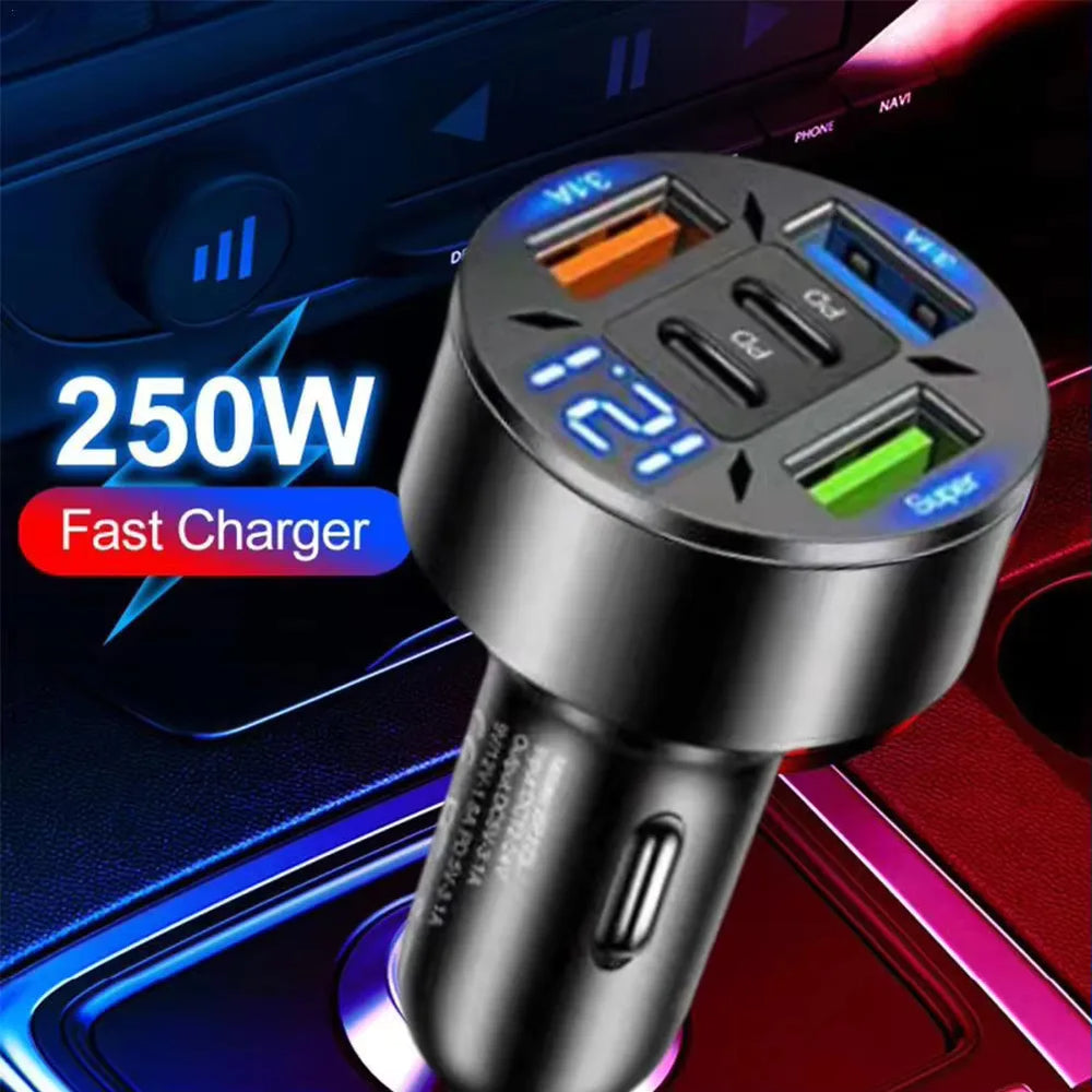 250W 5-Port Car Charger | Zonix Lifestyle