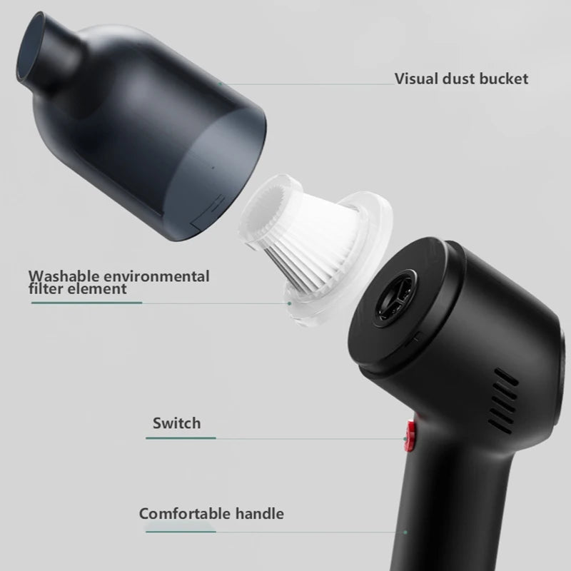 Handheld Wireless Car Vacuum Cleaner 8000Pa 120W | Zonix Lifestyle