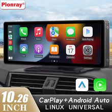 10.26" Wireless CarPlay Screen | Apple CarPlay & Android Auto | Stereo Touchscreen | Dual Cam Option